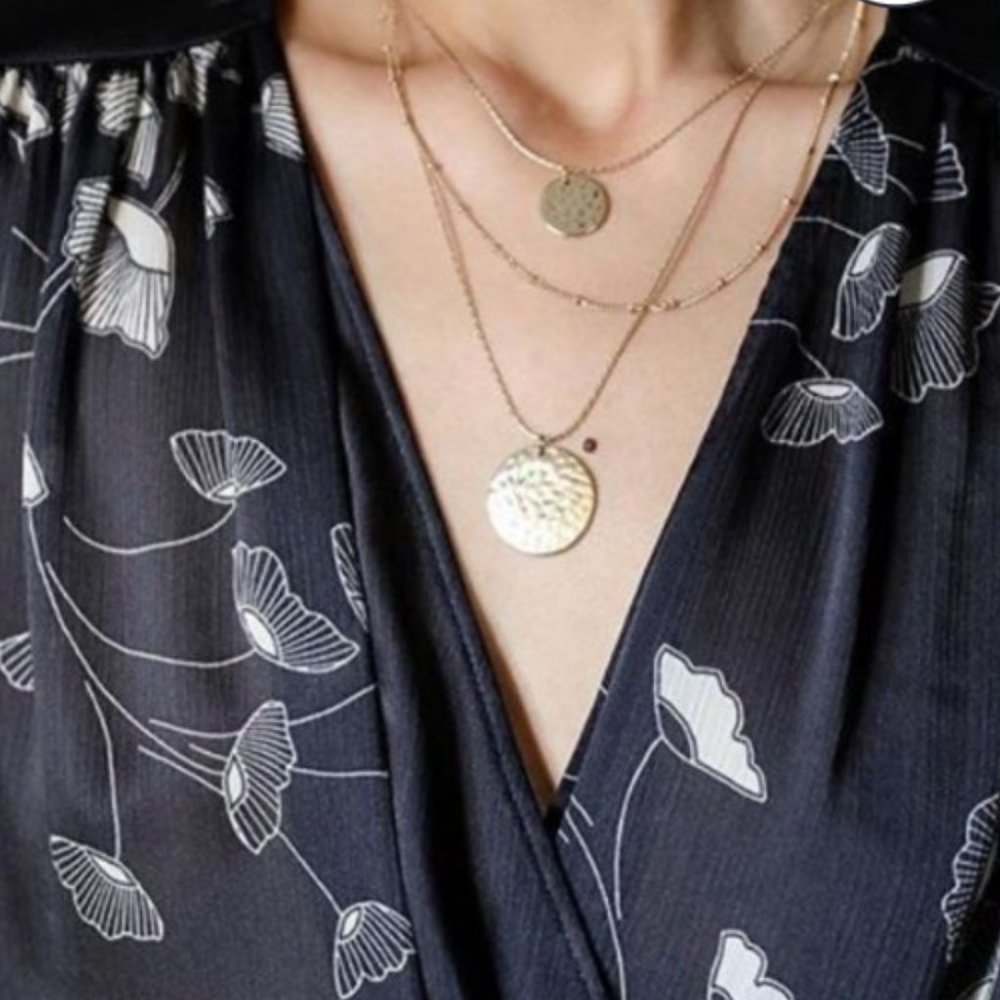 Aster Reed Layered Necklace - Picture 4 of 5